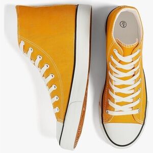 High Top Canvas Sneakers- Size 8.5 M